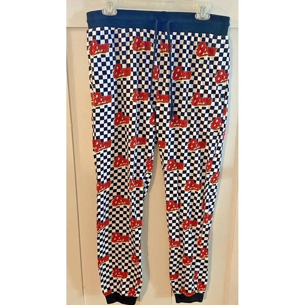 David Bowie Mens Pajama Pants Sleep Lounge PJ  Bottoms Size Medium